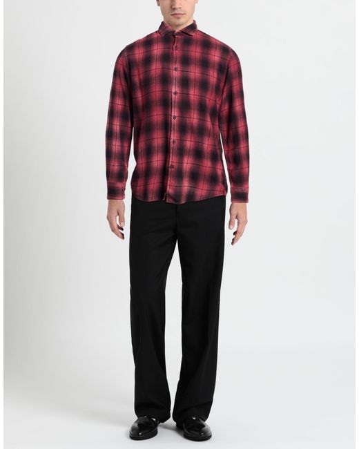 Camisa Deperlu de hombre de color Red