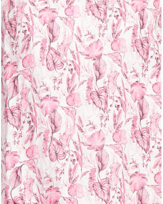 120% Lino Pink Fuchsia Top Linen