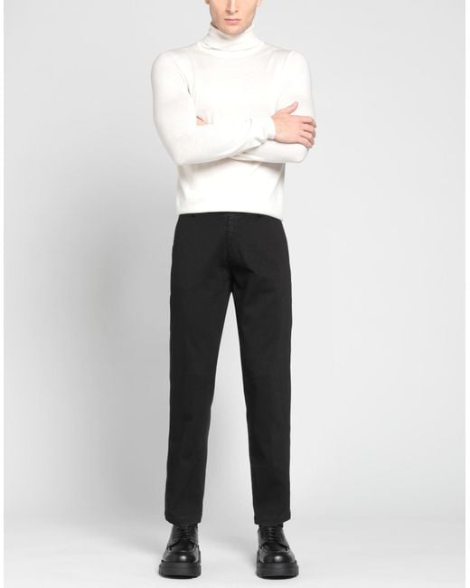 Liu Jo Black Pants Cotton, Elastane for men