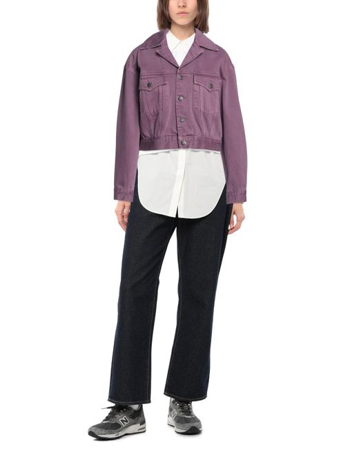 Isabelle Blanche Purple Denim Outerwear