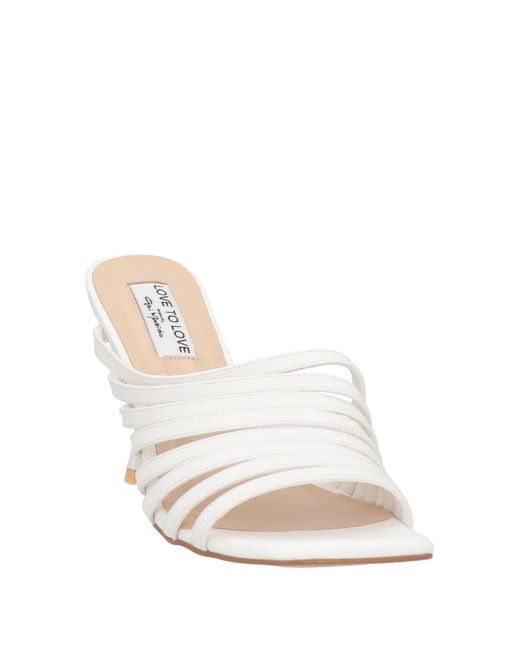 Gai Mattiolo White Sandals