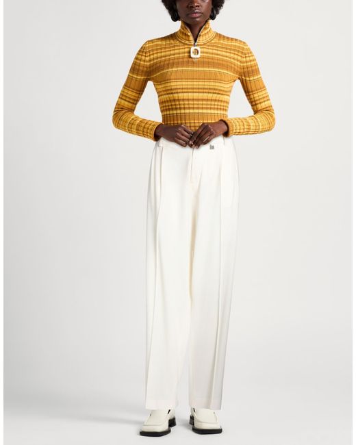 GIUSEPPE DI MORABITO White Pants Virgin Wool, Elastane