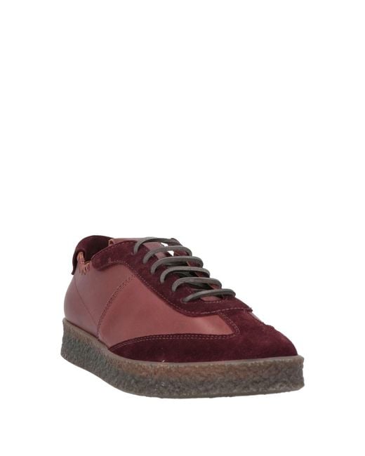 Buttero Purple Burgundy Sneakers Leather
