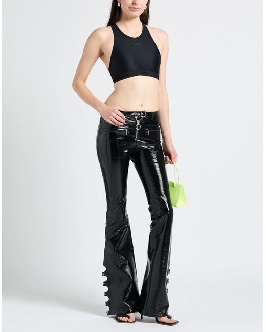 Courreges Black Pants Cotton, Polyurethane, Elastane