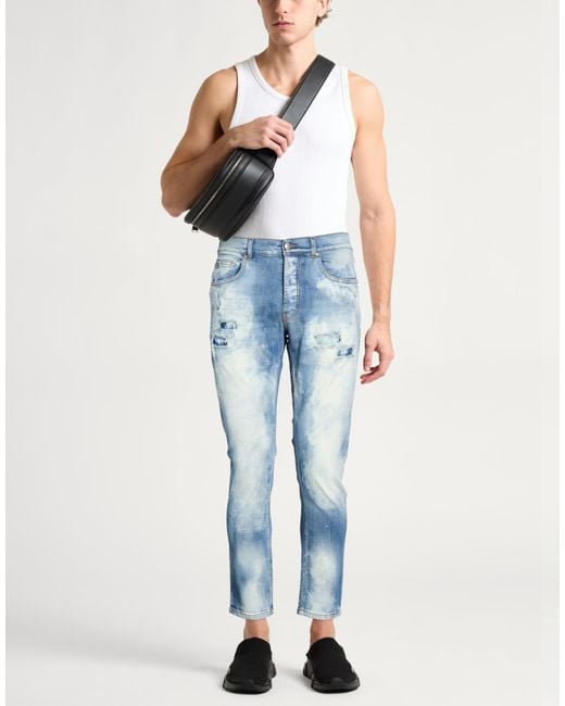 Pantalon En Jean John Richmond pour homme en coloris Blue