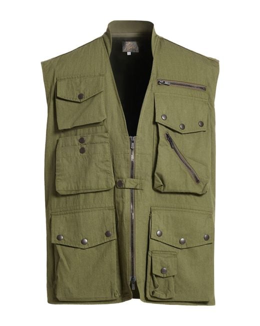 Needles Green Gilet for men