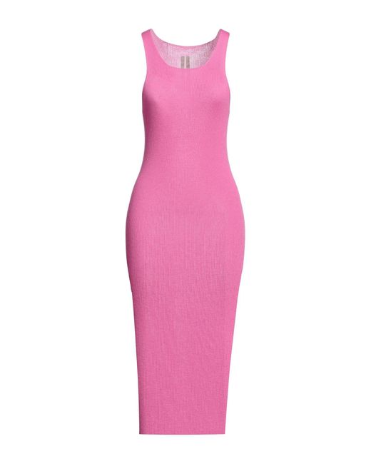 Rick Owens Pink Midi Dress