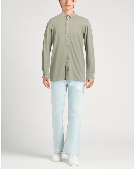 Alpha Studio Green Shirt for men