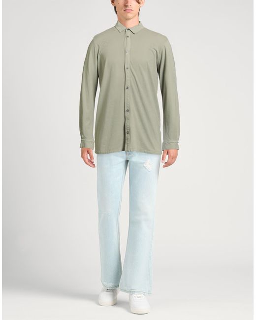 Alpha Studio Green Shirt for men