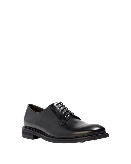 Seboy's Black Lace-Up Shoes Leather