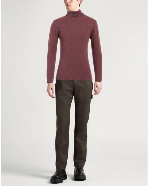 Daniele Fiesoli Red Turtleneck for men