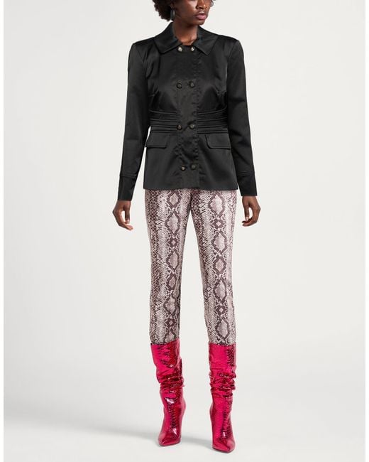Roberto Cavalli Black Jacket Acetate, Polyamide, Elastane