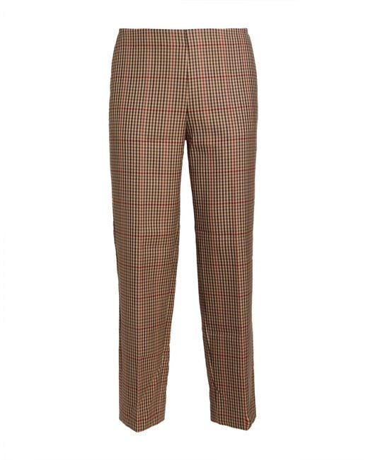 Dries Van Noten Brown Sand Pants Wool