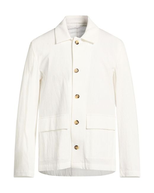 PT Torino White Jacket Cotton, Lyocell, Elastane for men
