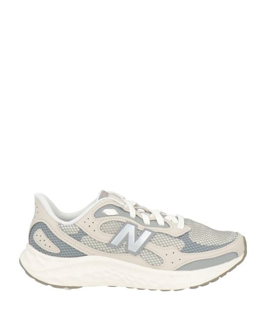 New Balance White Light Sneakers Textile Fibers