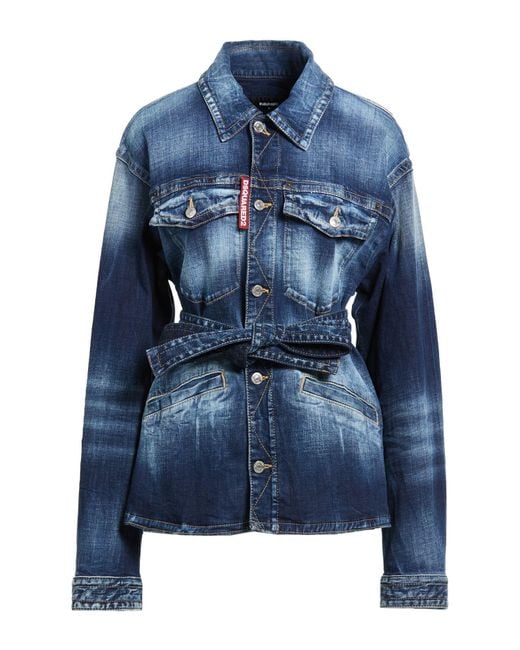 DSquared² Blue Denim Outerwear