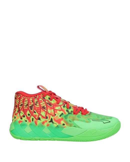 PUMA Green Sneakers Textile Fibers for men