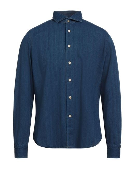 Alea Blue Shirt Polyamide, Elastane for men
