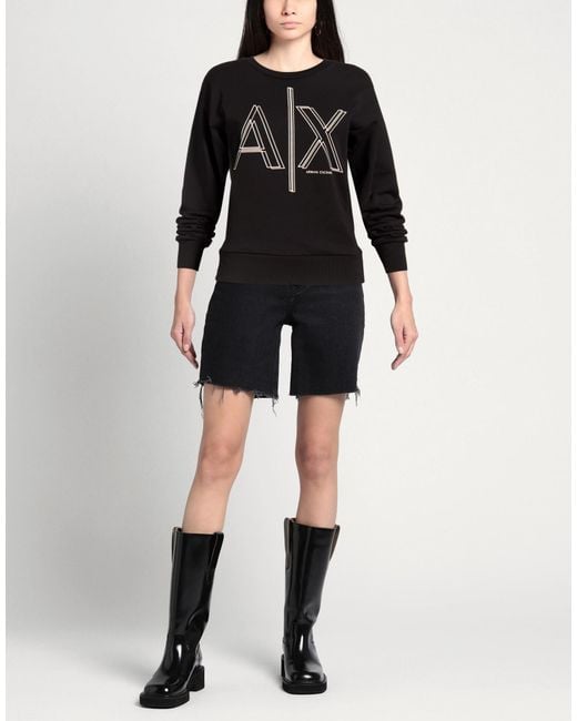 ARMANI EXCHANGE Black Sweatshirts