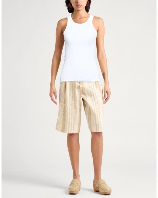 Rag & Bone White Tank Top Cotton, Polyester, Elastane