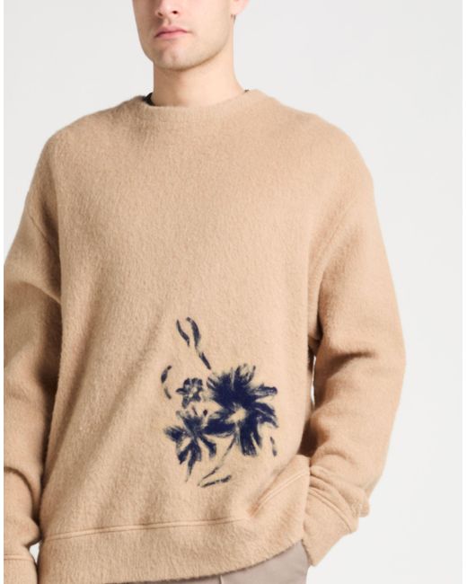 Jil Sander Natural Sweater Alpaca Wool, Wool for men