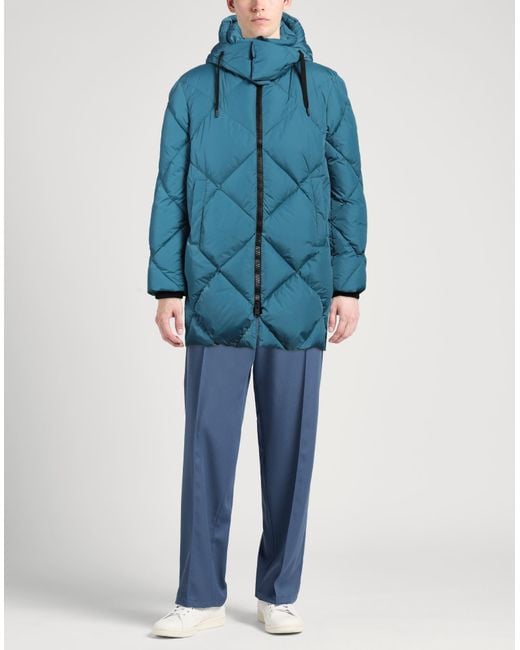 Herno Blue Puffer Polyamide, Acrylic, Wool, Elastane for men
