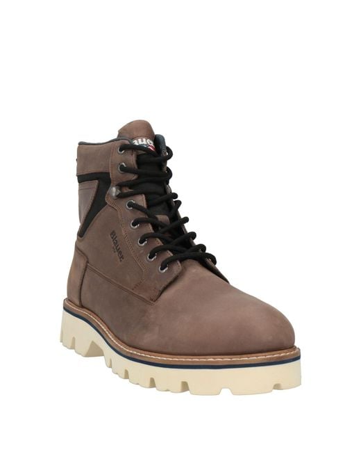 Blauer Stiefelette in Brown für Herren