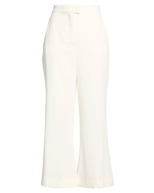 Marella White Art.365 Pants Polyester