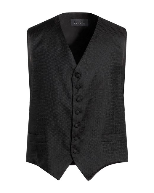 Lubiam Black Tailored Vest for men