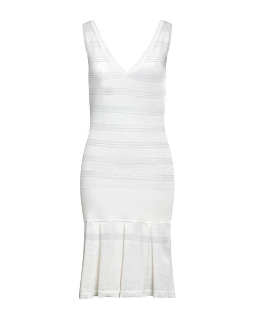 Cruciani White Mini Dress