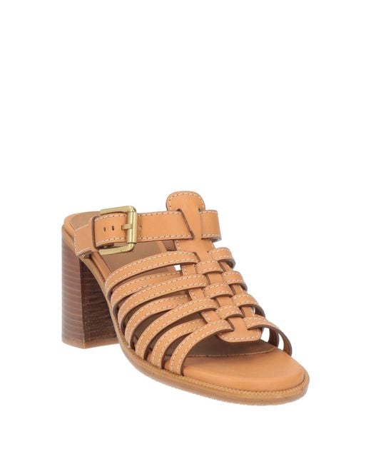See By Chloé Brown Tan Sandals Leather