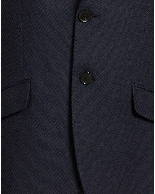 Etro Blue Midnight Blazer Wool for men