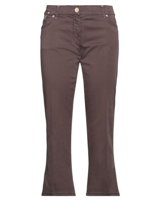 Jacob Cohen Brown Pants Cotton, Elastane