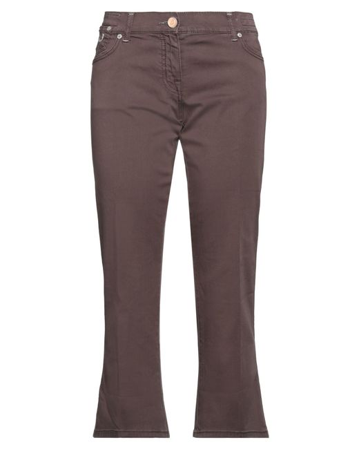 Jacob Cohen Brown Pants Cotton, Elastane