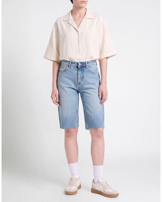 ViCOLO Blue Denim Shorts Cotton, Lyocell, Organic Cotton, Lycra