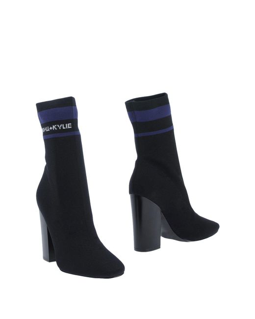 Kendall + Kylie Blue Ankle Boots