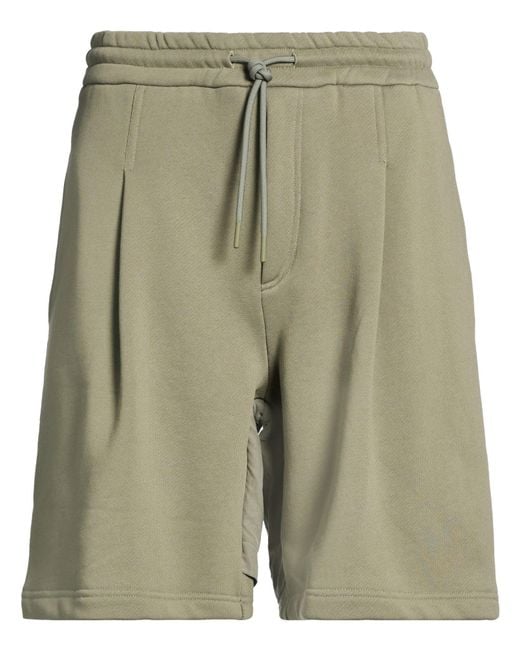 Emporio Armani Green Military Shorts & Bermuda Shorts Cotton for men