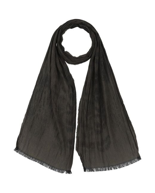 John Varvatos Black Military Scarf Viscose, Modal, Cotton for men