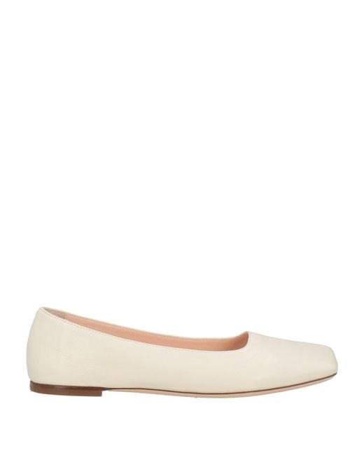 Agl Attilio Giusti Leombruni Natural Ballet Flats Leather