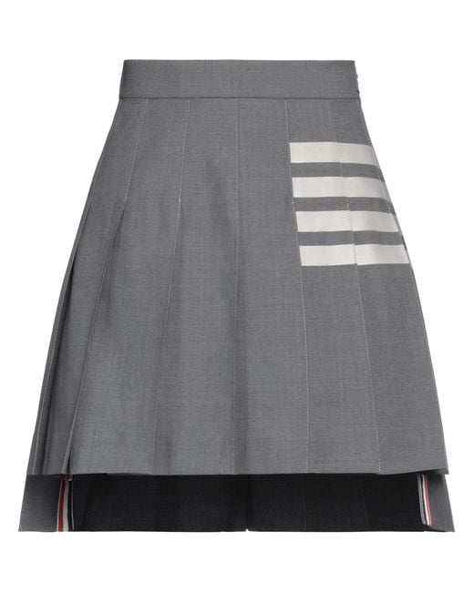 Thom Browne Gray Mini Skirt