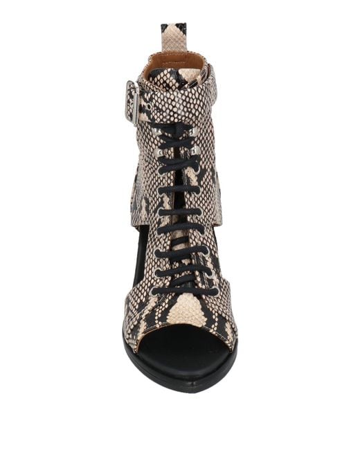 Chloé Metallic Ankle Boots