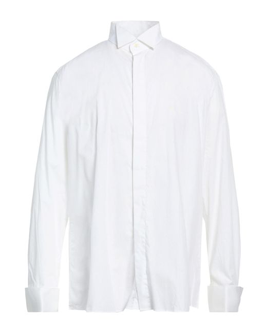 Carlo Pignatelli White Ivory Shirt Cotton for men
