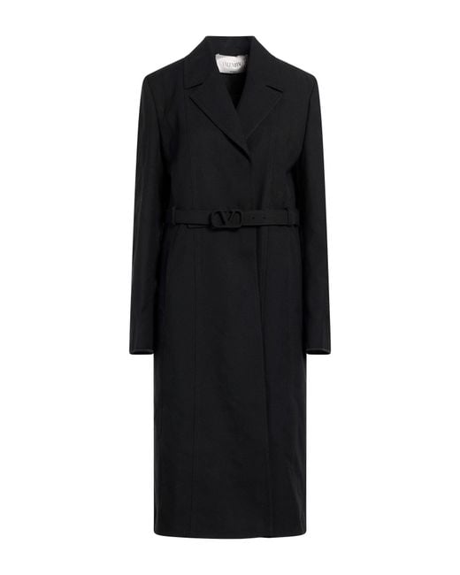 Valentino Garavani Black Coat Virgin Wool