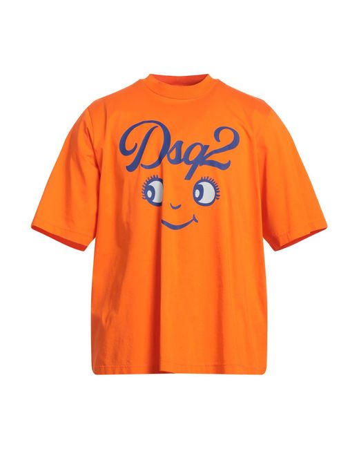 DSquared² Orange T-shirt for men