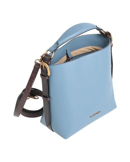 La Martina Blue Handbag Leather