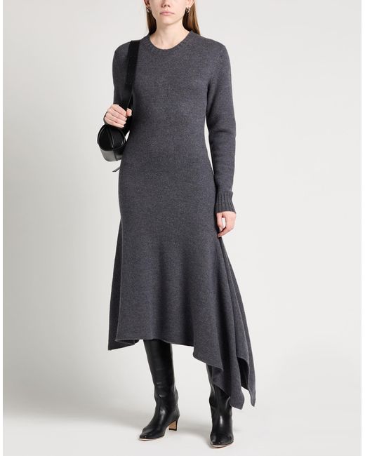 Jil Sander Gray Midi-Kleid