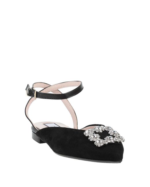 NCUB White Ballet Flats Leather