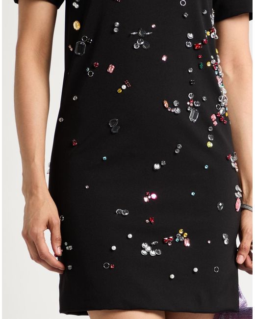 Sportmax Black Mini Dress Polyamide, Elastane