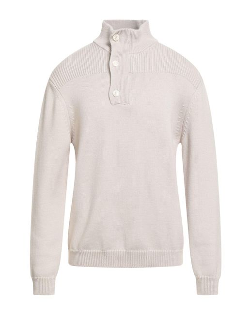 Daniele Fiesoli White Turtleneck Virgin Wool for men