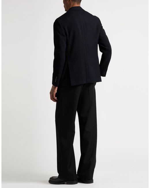 Lardini Black Blazer Wool, Cotton, Elastane for men